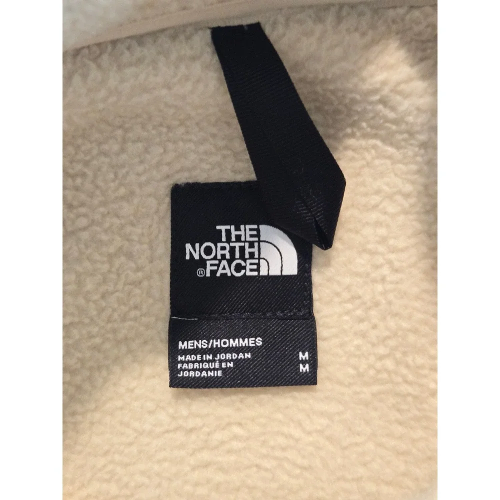 The‎ North Face Ripstop Denali Jacket Mens Medium Beige NF0A86ZU Fleece Full Zip